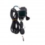 Ignition key with accelerator voltmeter