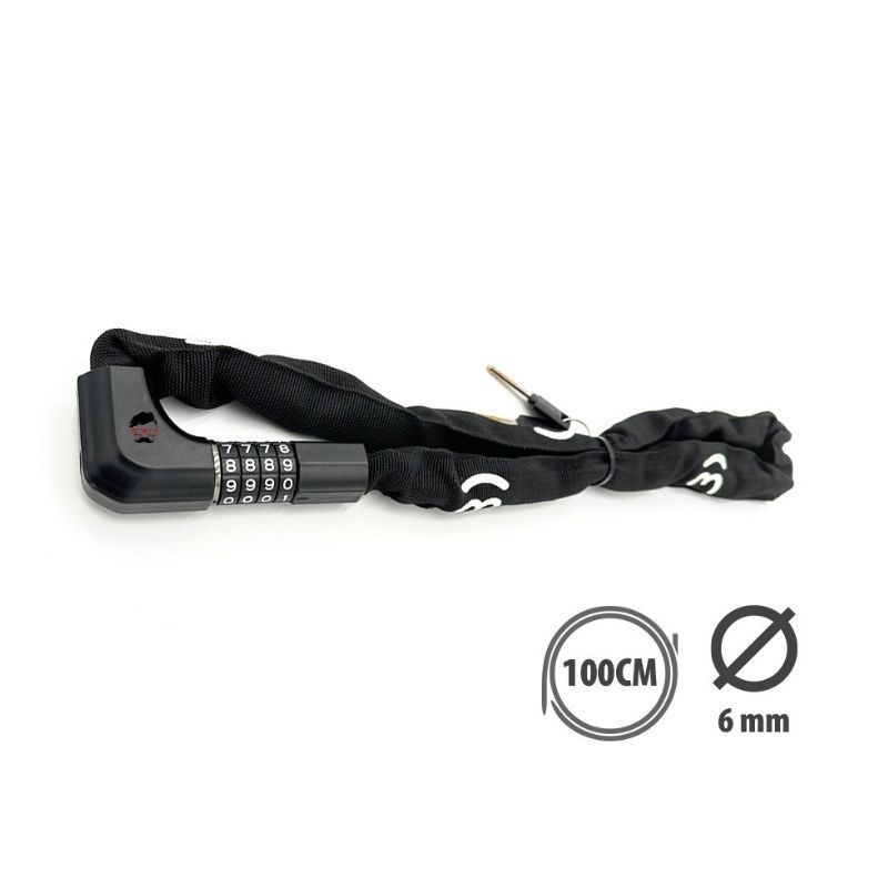 Chain lock with encrypted code and keys