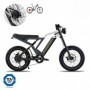 COMMANDO - Fatbike - Grafietgrijs/Wit
