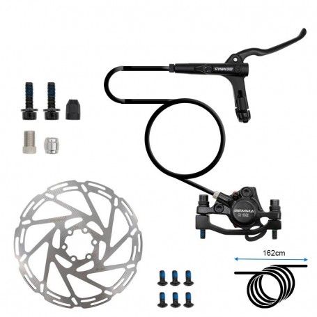 Kit de frein hydraulique arrière - étrier 4 pistons - levier - 1