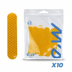 Autocollants réfléchissants latéraux jaunes pour Xiaomi 5 Plus Pack de 10