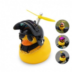 Canard en caoutchouc noir (PTO-008)