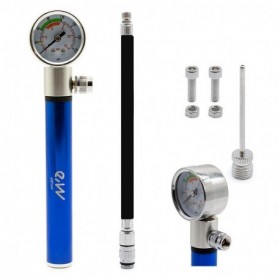 Pompe manuelle EWAP-006 bleue avec manomètre