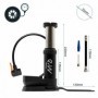 Foot pump with pressure gauge