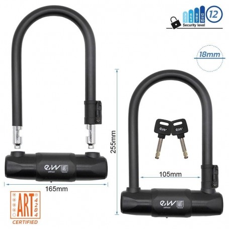 Antivol en U à clé EWLK028