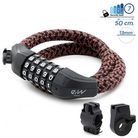 Antivol à code EWLK025 marron
