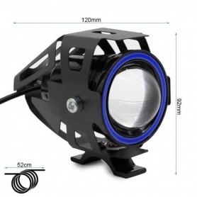 Phare LED U7 12-80V bleu