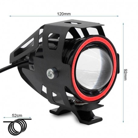 Phare LED U7 12-80V rouge