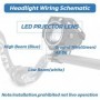 Reflektor LED U7 12-80V czerwony