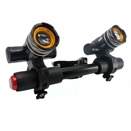 Phares LED rechargeables pour guidon