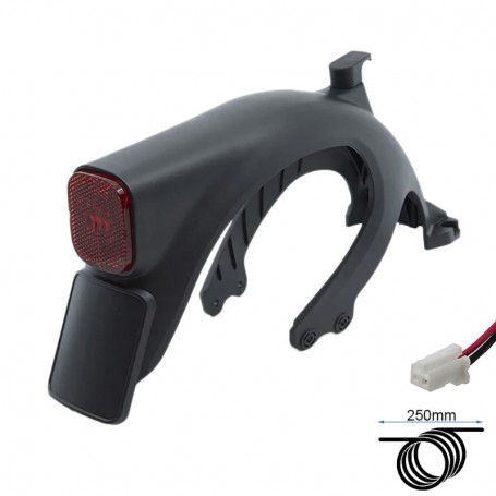 Garde-boue arrière noir avec feu Ninebot Max G2 E