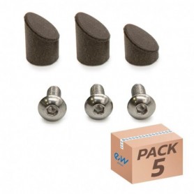 Capuchon noir pour garde-boue arrière GX2.0 Xiaomi (lot de 5)