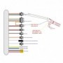 Gashendel met batterij-indicator en sleutel SM-connector 36V