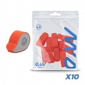 Cache silicone rouge pour accélérateur (lot de 10)