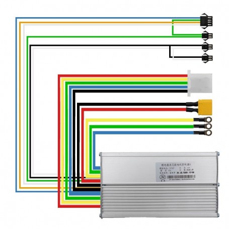 Contrôleur JP 52V 37A 1600W double moteur [J&P] A