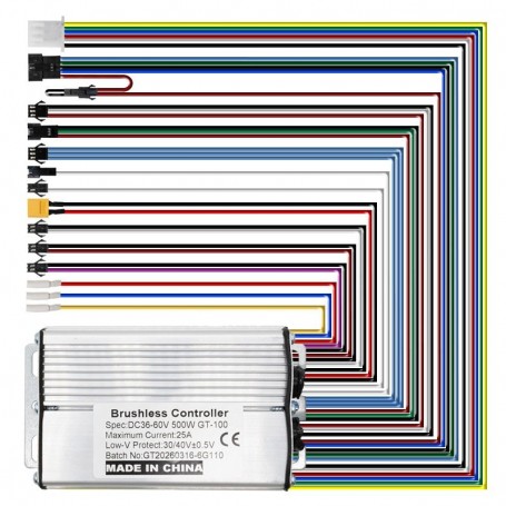 Kit électronique GT100 36/60V 25A 500W